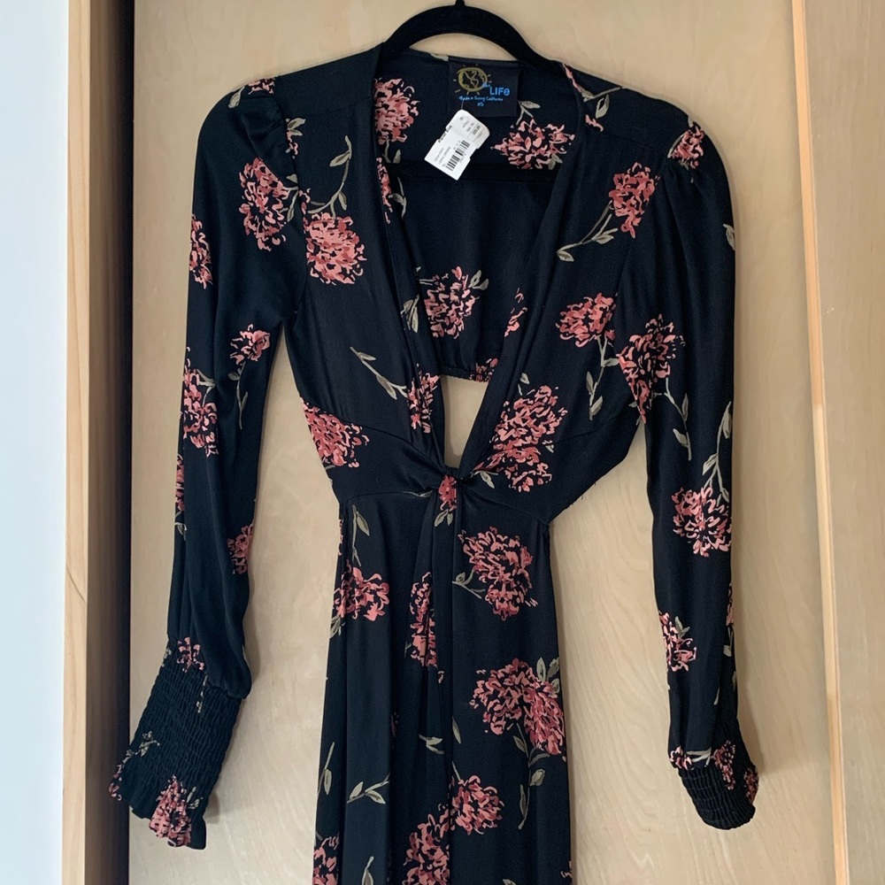 Blue Life Long Sleeve Midi Dress